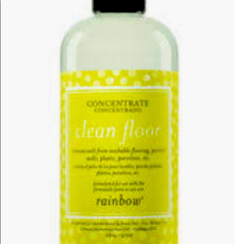 Rainbow floor cleaning solution